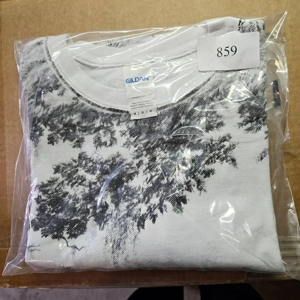 New Orleans Shirt Mens Medium White Bourbon Street All Over Print Graphic Tee - Picture 10 of 10
